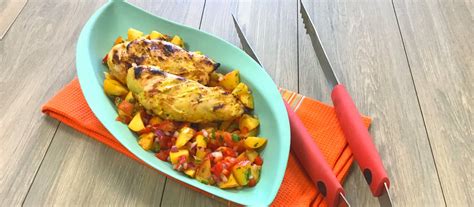 tasty-tandoori-grilled-chicken-with-peach-salsa image