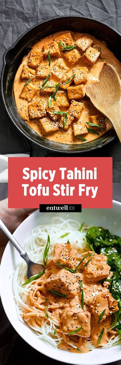 tofu-stir-fry-recipe-with-tahini-sauce-eatwell101 image