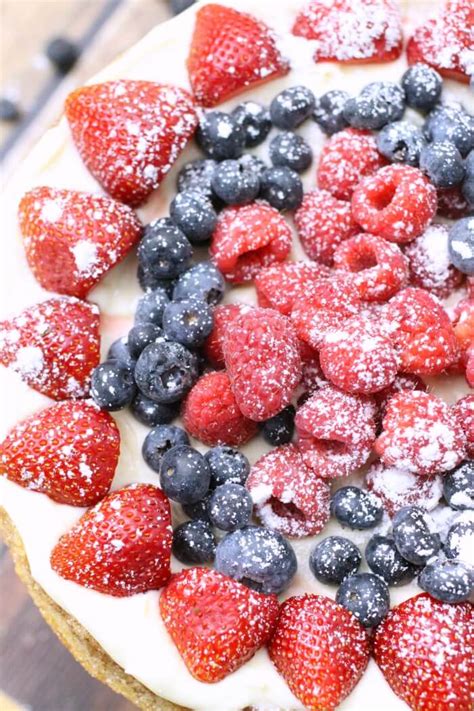 easy-fruit-pizza-recipe-with-cream-cheese-icing-mama image