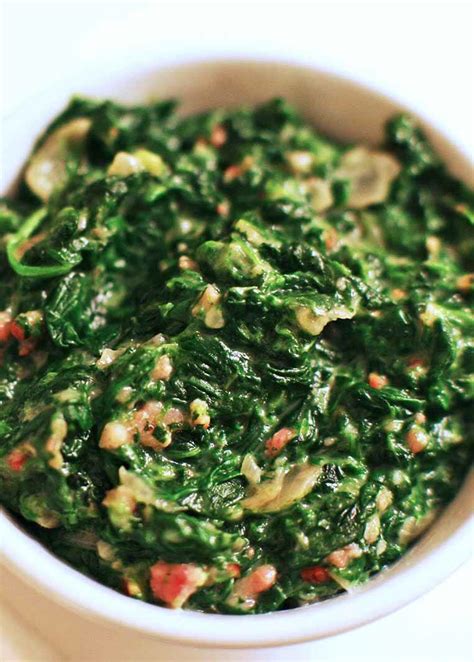 creamed-spinach-with-bacon-recipe-simply image