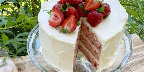 strawberry-vanilla-cake-southern-living image