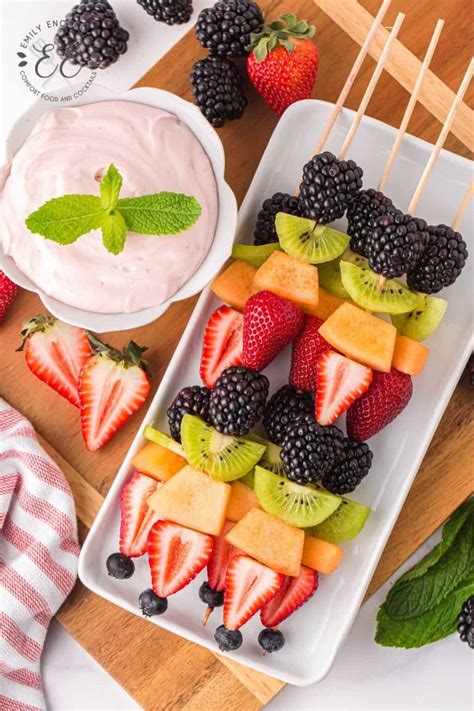 the-best-fruit-kabobs-with-cream-cheese-dip-so-delicious image