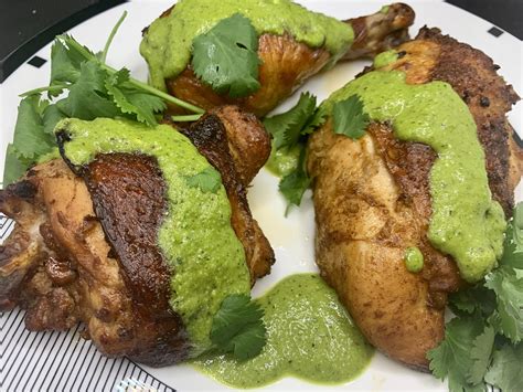 peruvian-roasted-chicken-with-cilantro-sauce image