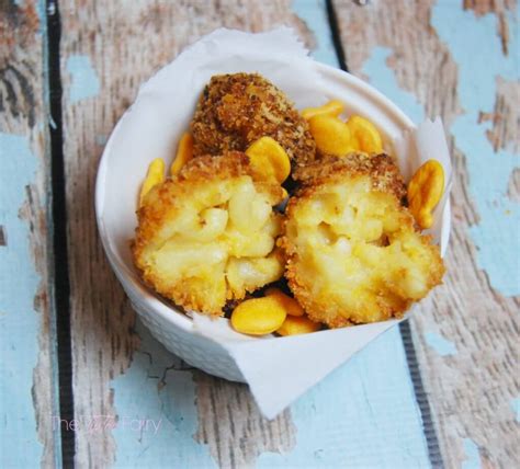 fried-mac-n-cheese-balls-with-goldfish-crackers image