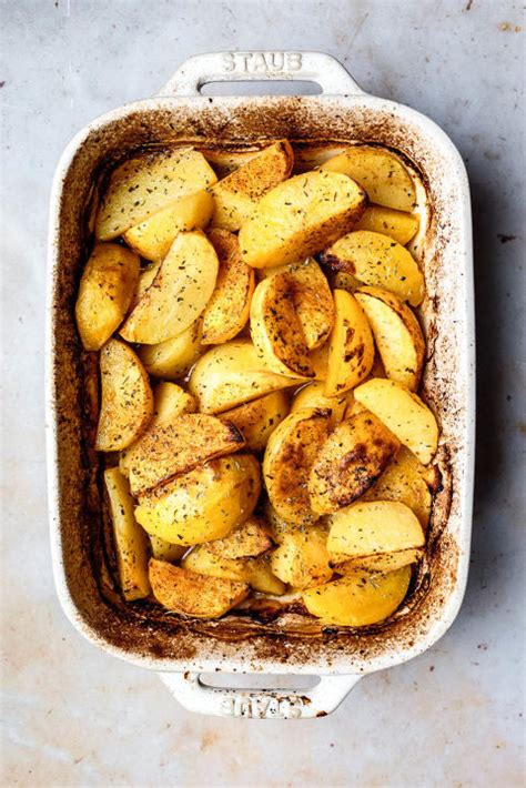 best-greek-lemon-potatoes-whole30-vegan-food image