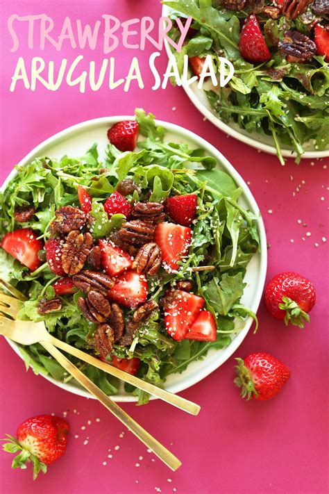 strawberry-arugula-salad-minimalist-baker image