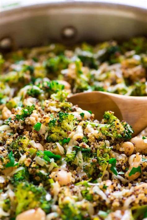 one-pan-broccoli-quinoa-skillet-with-parmesan-well image