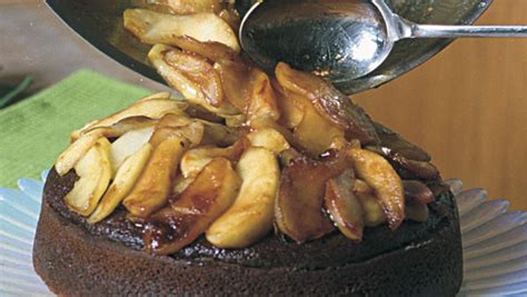 butterscotch-topped-gingerbread-with-sauted-apples image