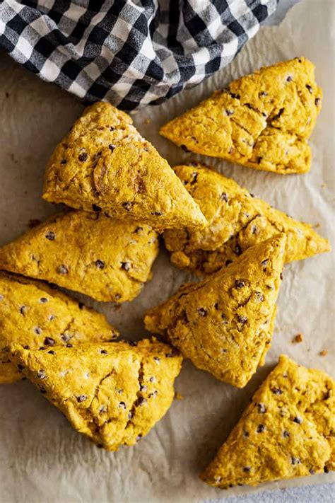 pumpkin-chocolate-chip-scones-countryside-cravings image