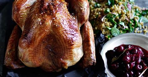 roast-turkey-with-sour-cherry-stuffing-and-pickled image