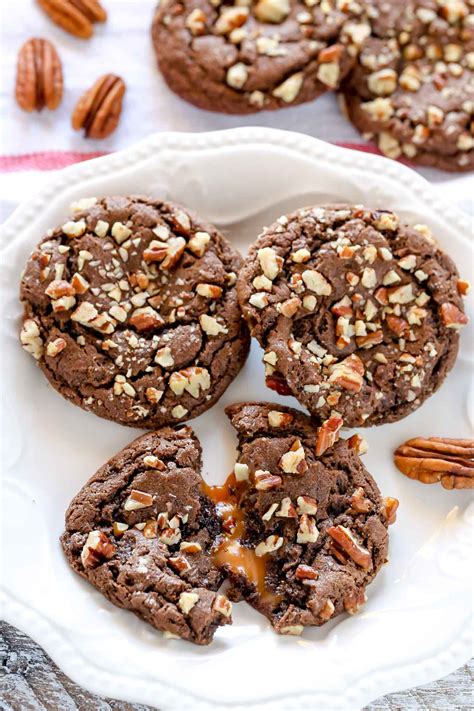 easy-chocolate-turtle-cookies-recipe-live-well-bake-often image