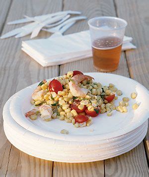 fresh-corn-with-shrimp-and-cherry-tomatoes image