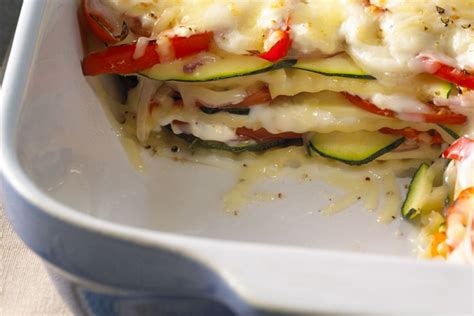 creamy-three-cheese-vegetable-lasagna-cooking image