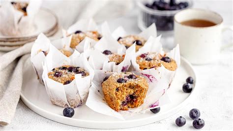 carrot-blueberry-muffins-xoxobella image