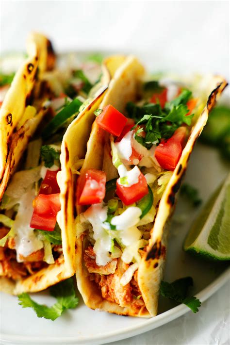 easy-shredded-chicken-tacos image