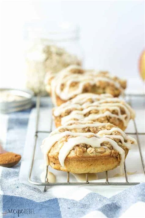 baked-maple-glazed-apple-crisp-donuts-the-recipe-rebel image