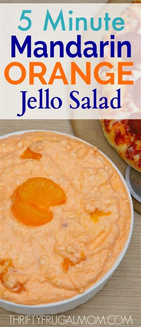 5-minute-mandarin-orange-jello-salad-thrifty-frugal image