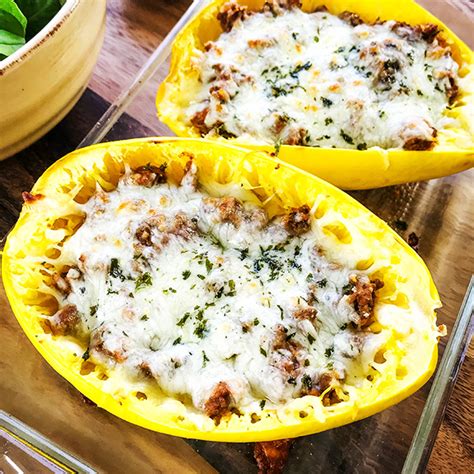easy-baked-spaghetti-squash-with-meat-sauce image