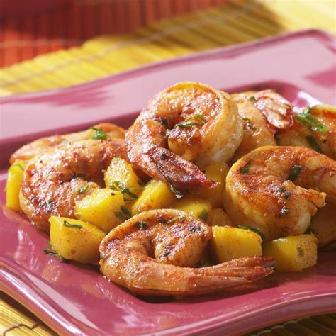 shrimp-with-mango-basil-recipe-eatingwell image