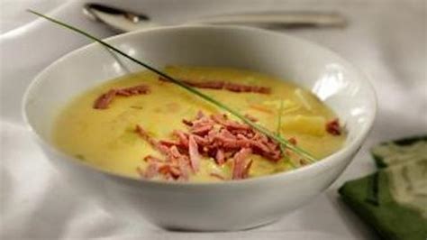 hearty-potato-soup-with-irish-cheddar-corned-beef image