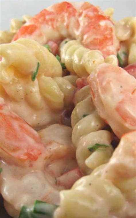 shrimp-louis-pasta-salad-recipe-flavorite image