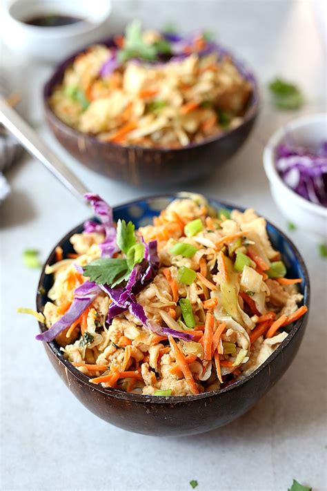 thai-peanut-sauce-ground-turkey-cabbage-bowls image