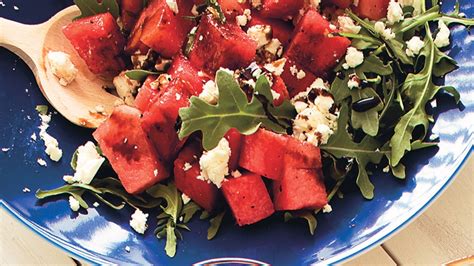 watermelon-feta-and-arugula-salad-with-balsamic image
