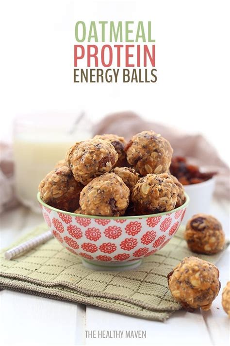 no-bake-oatmeal-protein-balls-recipe-the-healthy image