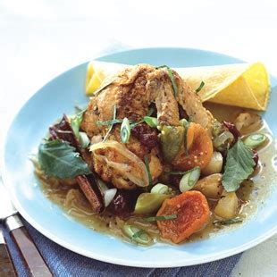 chicken-with-tomatillo-sauce-and-braised-fruit image