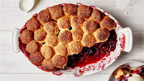cherry-biscuit-cobbler-recipe-bon-apptit image