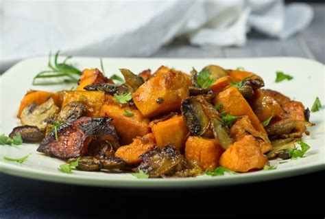 rosemary-sweet-potatoes-mushrooms-gluten-free image