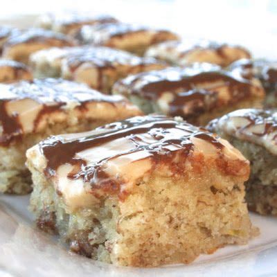 moist-banana-bread-bars-with-peanut-butter-frosting image