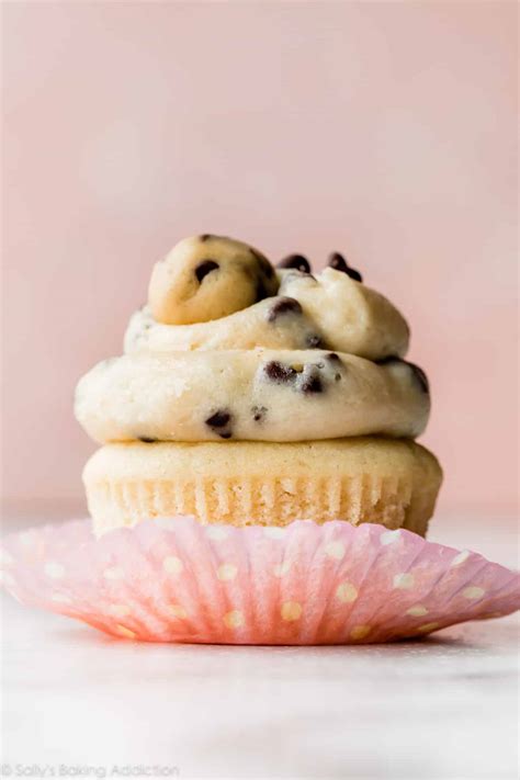 molten-cookie-dough-cupcakes-sallys-baking-addiction image