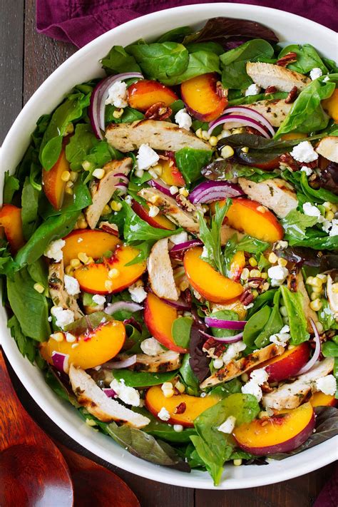 peach-salad-with-grilled-basil-chicken-and-white image