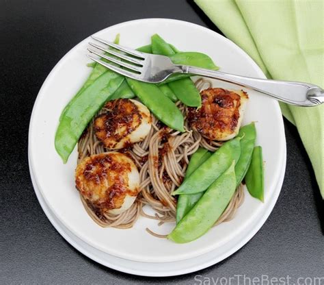 scallops-and-soba-noodles-savor-the-best image