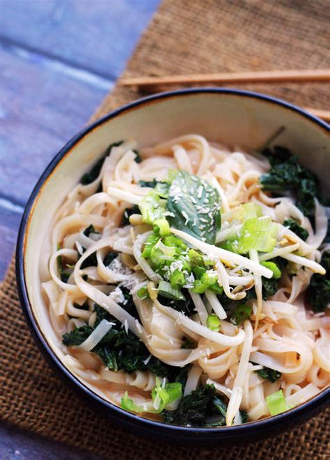 spicy-coconut-rice-noodles-with-kale-and-basil image