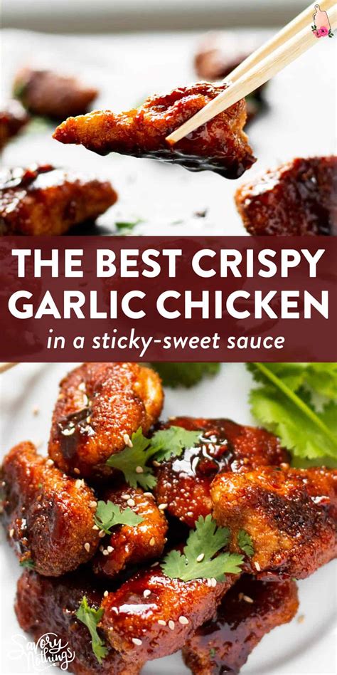 crispy-garlic-chicken-recipe-savory-nothings image
