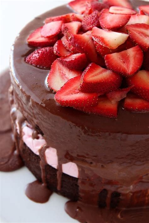 chocolate-covered-strawberry-ice-cream-cake image