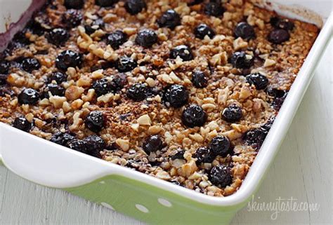 baked-oatmeal-with-blueberries-and-bananas-skinnytaste image