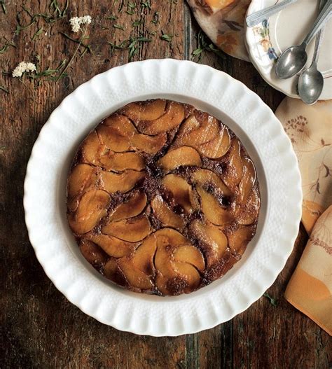 pear-and-blueberry-upside-down-cake image