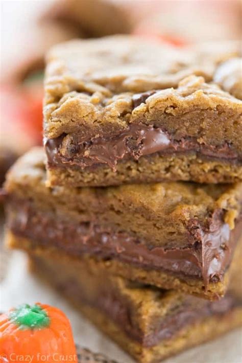nutella-stuffed-pumpkin-cookie-bars-crazy-for-crust image