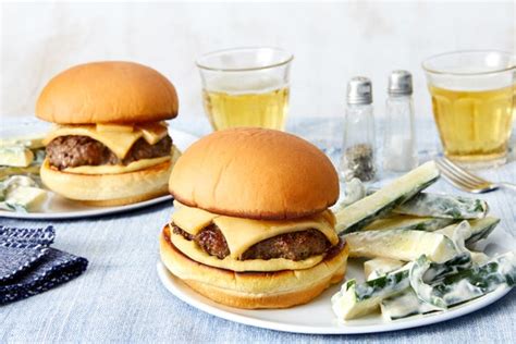 smoked-gouda-cheeseburgers-with-spicy-zucchini-slaw image