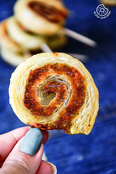 puff-pastry-cheese-and-pesto-swirls-recipe-easy image