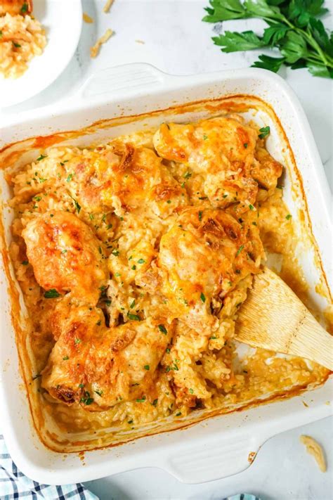 cheesy-baked-chicken-with-cream-of-chicken-soup image
