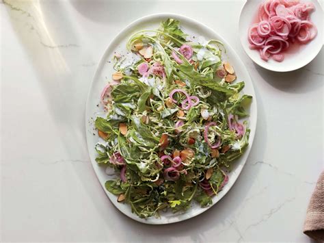 brussels-sprouts-and-arugula-salad-with-buttermilk-dressing image