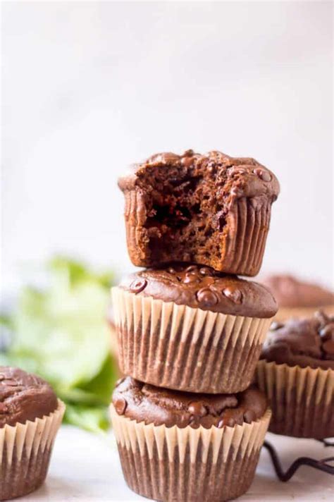 healthy-chocolate-muffins-with-veggies-the image