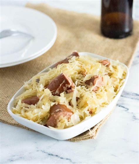 crockpot-sauerkraut-and-sausage-fox-valley-foodie image