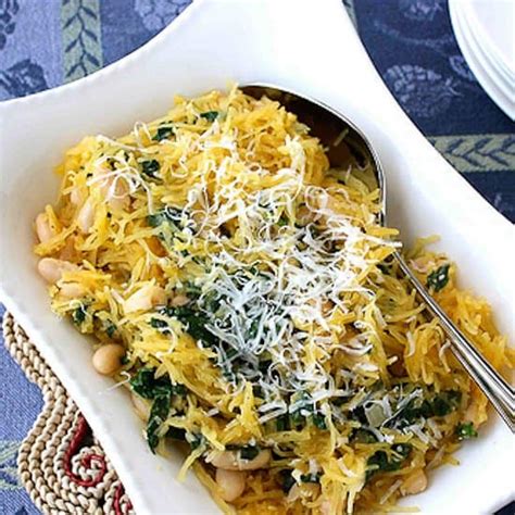 spaghetti-squash-recipe-with-spinach-feta-basil-white image