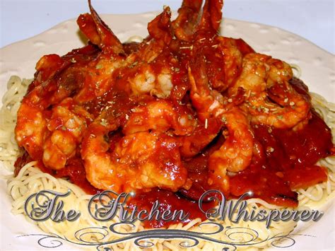 spicy-shrimp-in-a-white-wine-marinara-sauce-the image