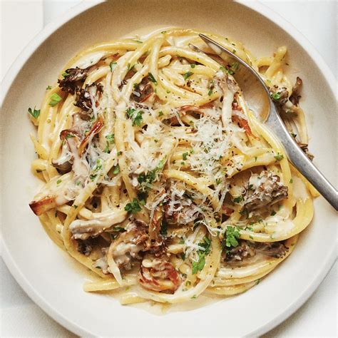 creamy-mushroom-pasta-recipe-bon-apptit image